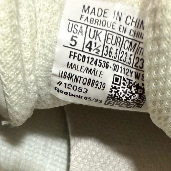 Reebok White Leather Sneakers - Picture 6 of 6